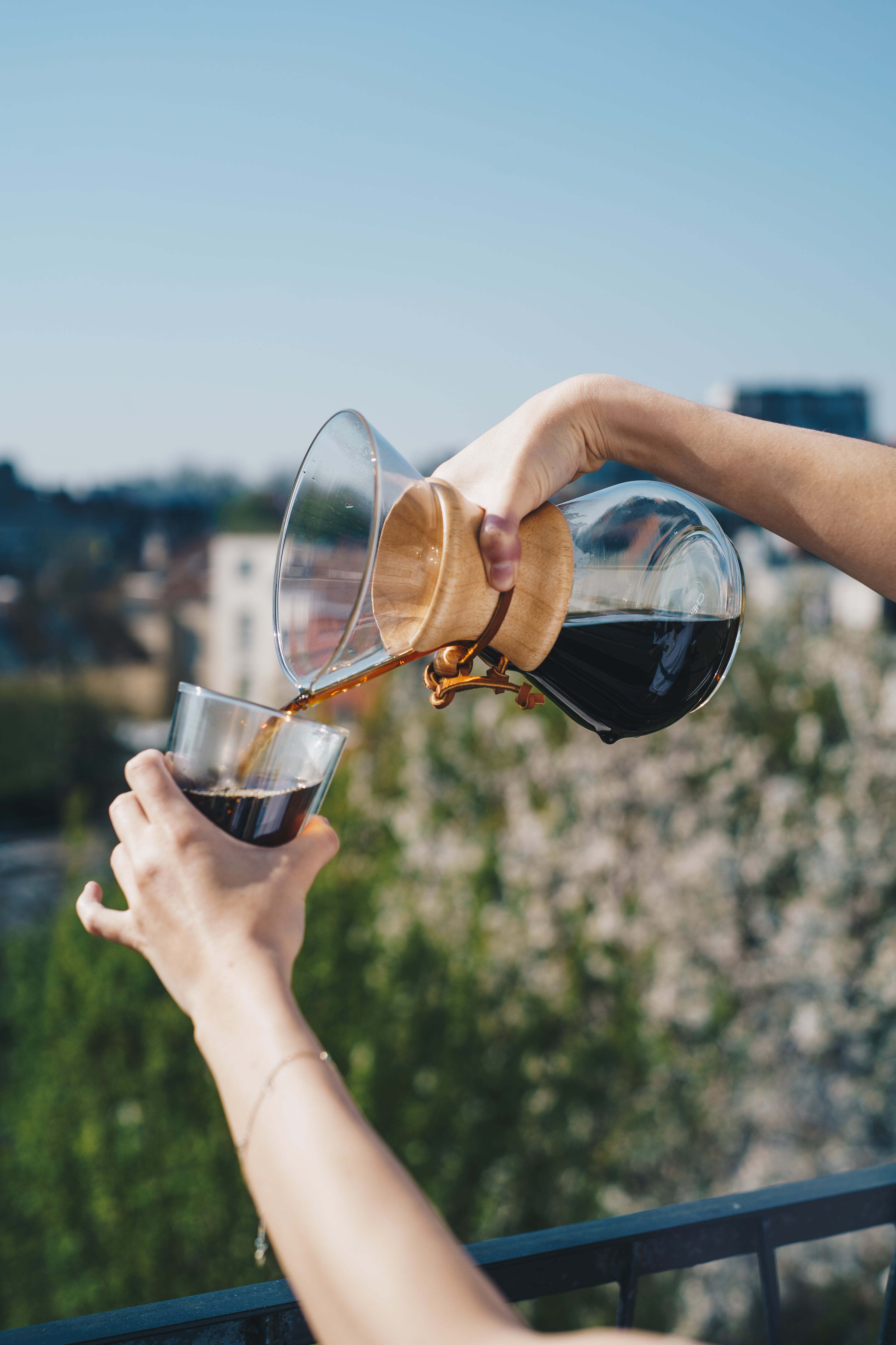 CHEMEX Vierkante natuurlijke papieren filters 6 kopjes